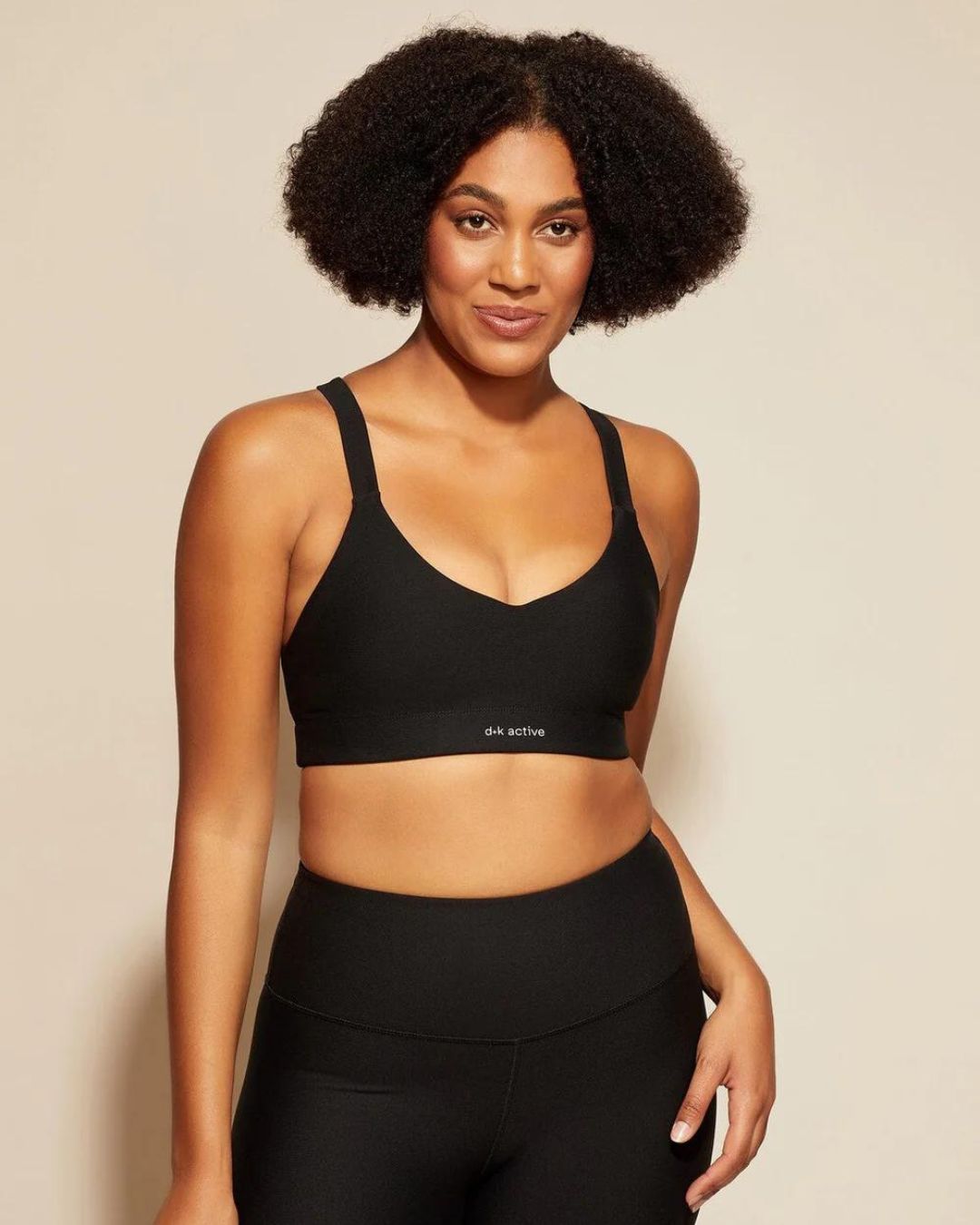 DK Active Say Something Crop Black - Small