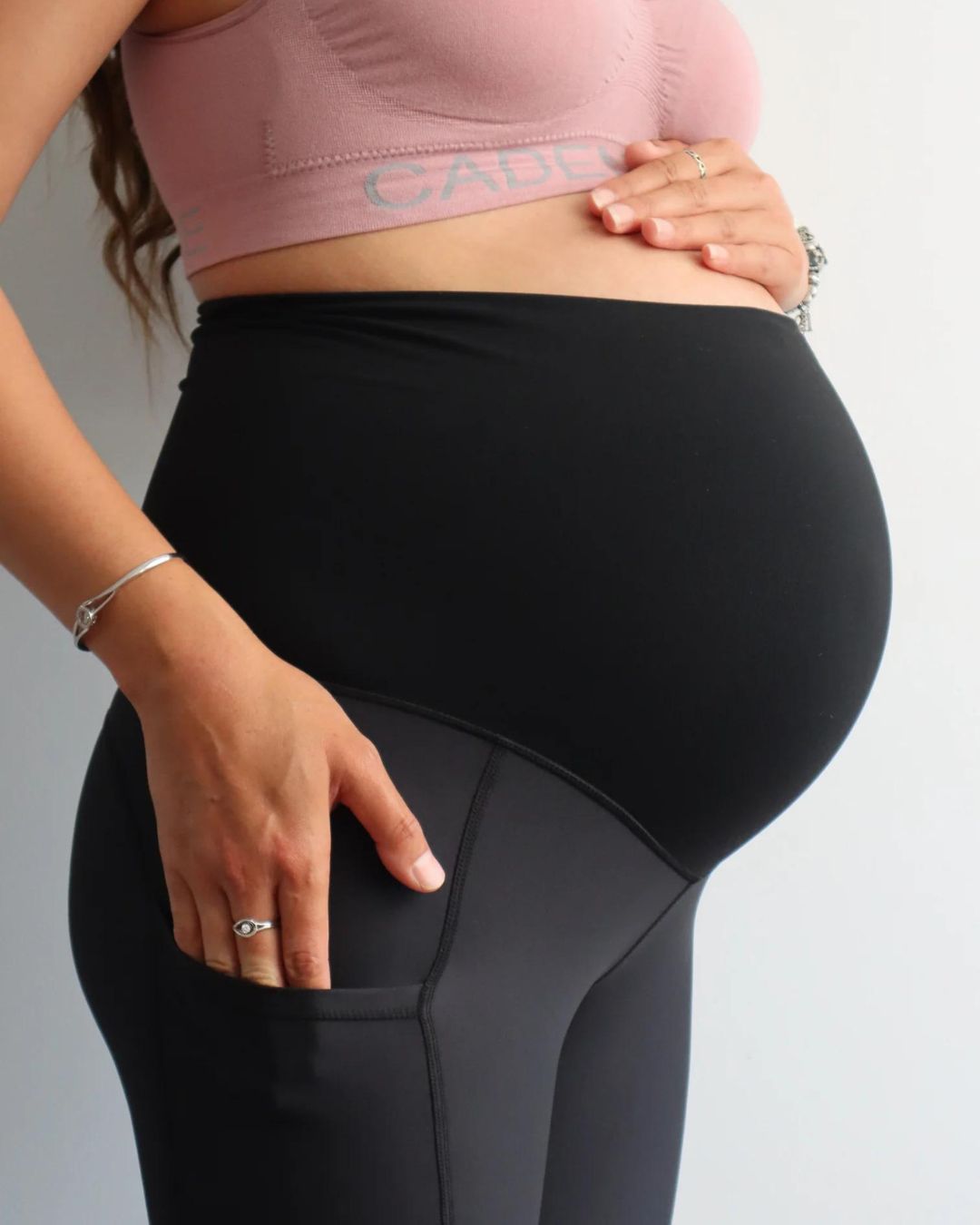 Maternity Leggings - Classic 7/8 Length w Pockets