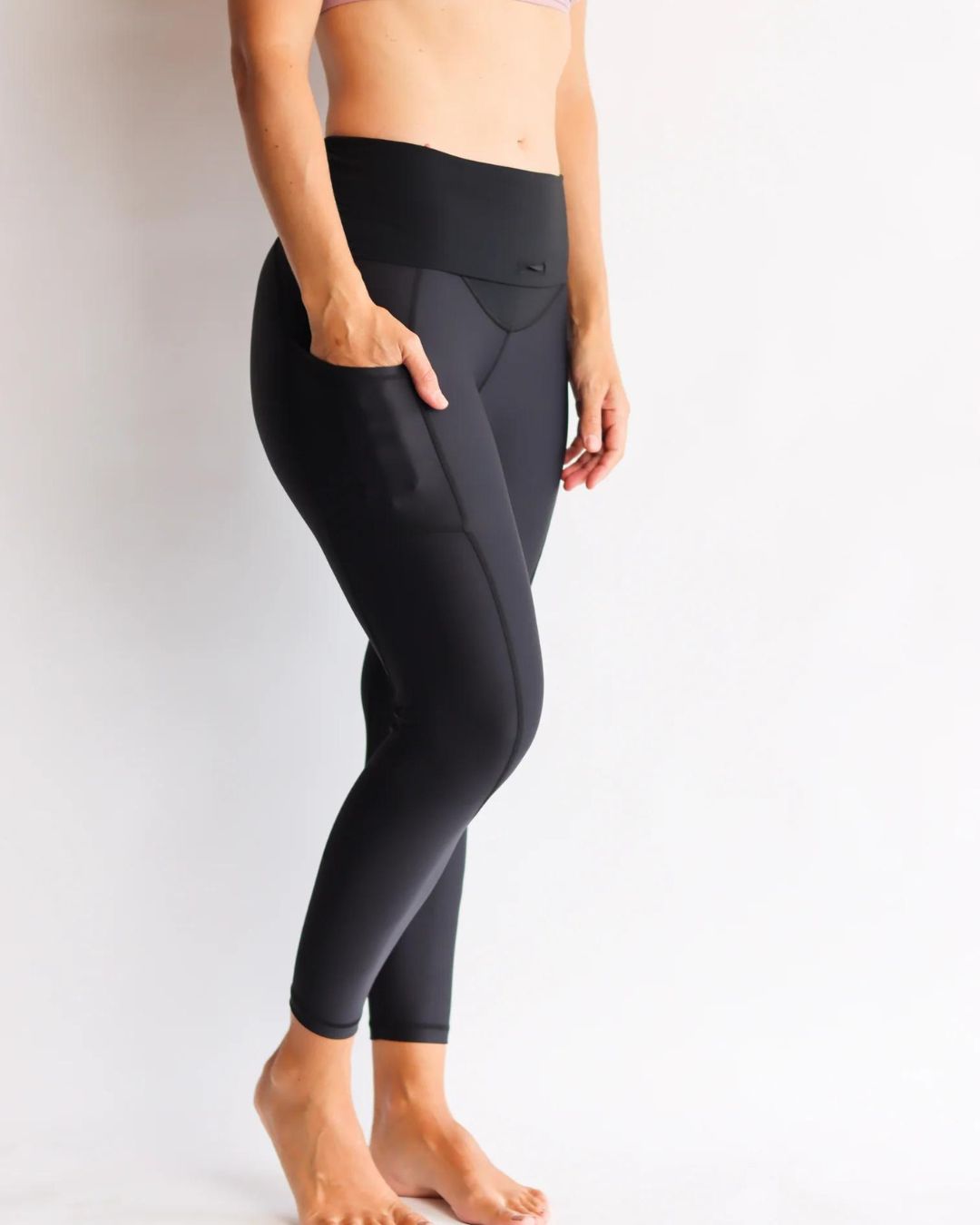 Maternity Leggings - Classic 7/8 Length w Pockets